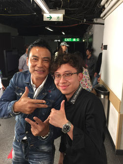 with Simon Yam