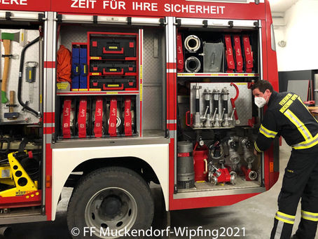 Geräteeinweisung laut Übungsplan am 12.03.2021