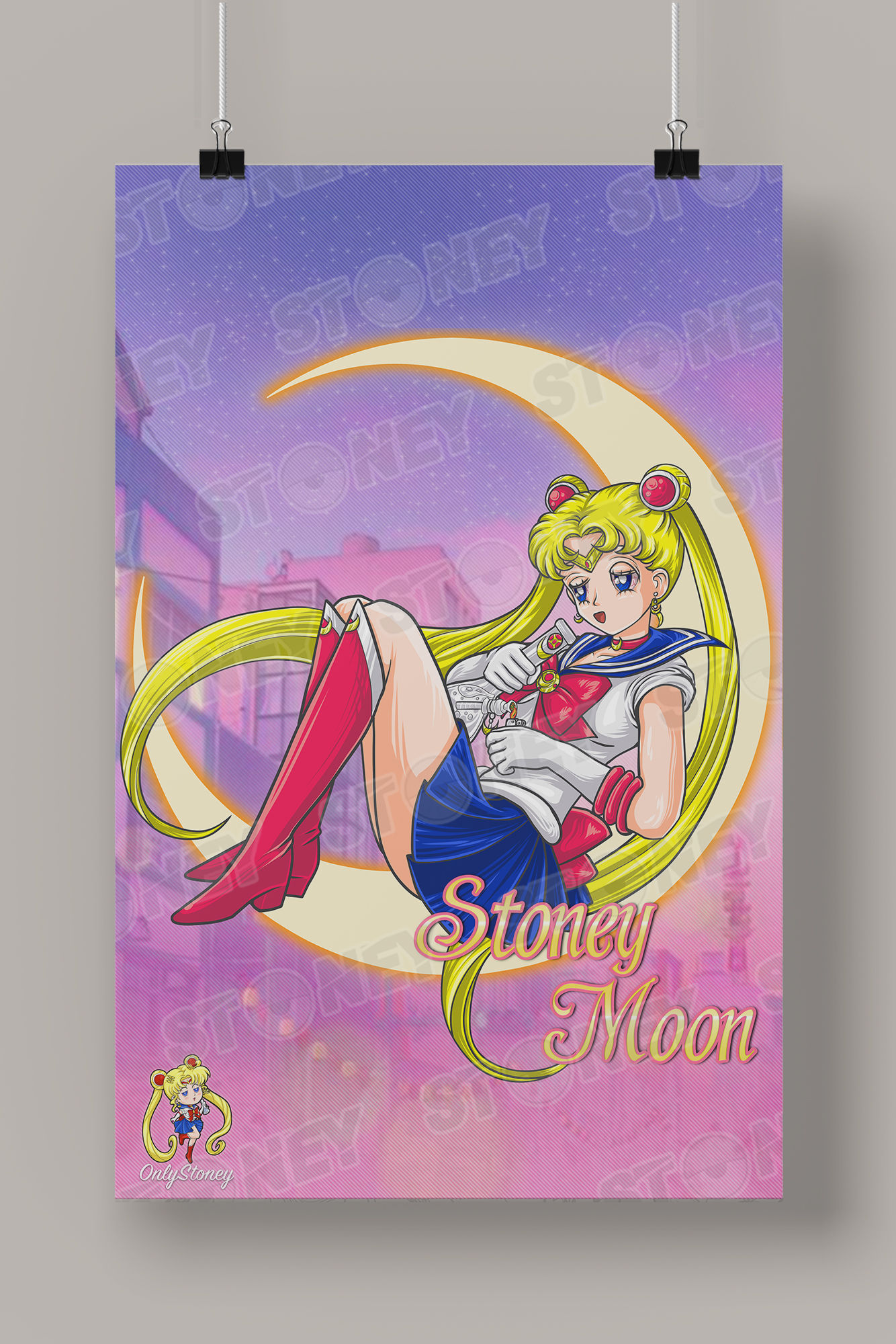 Moon Princess (Satin) Poster Print