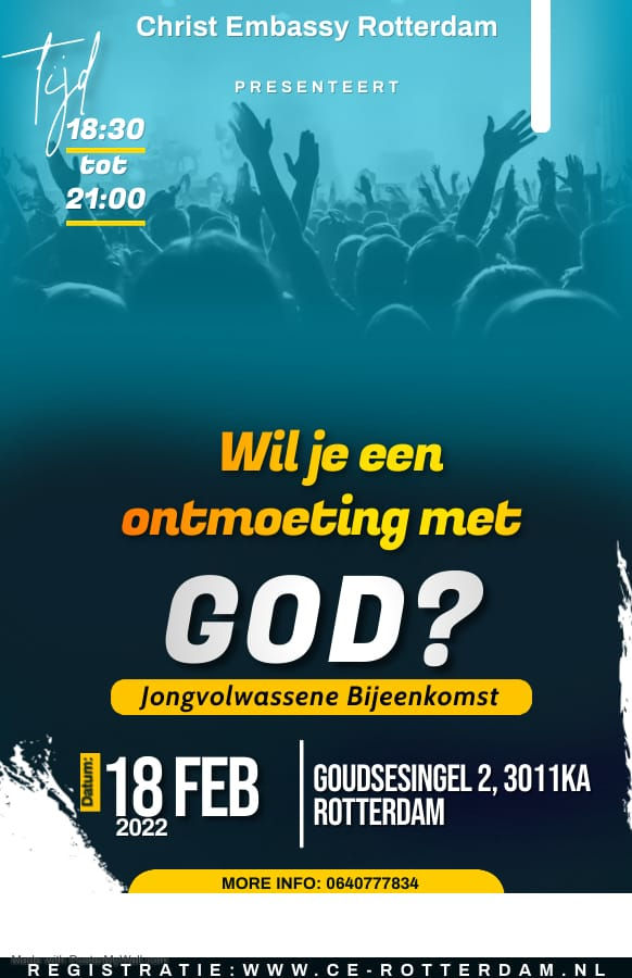 Jongvolwassene Bijeenkomst (Wil je een ontmoeting met God?)