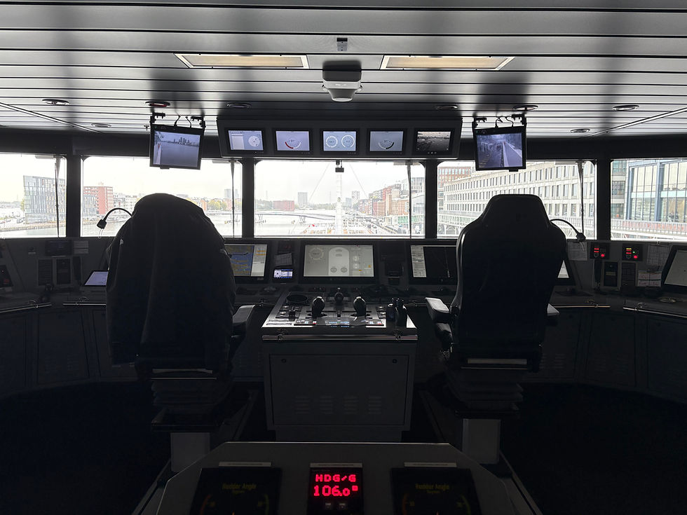 The bridge you can visit anytime on port days.