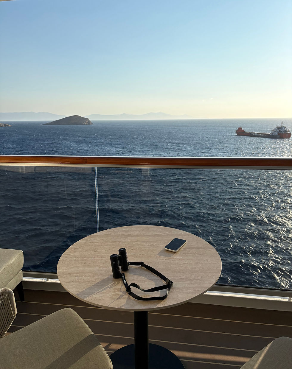 View from our Suite on the Explora II.