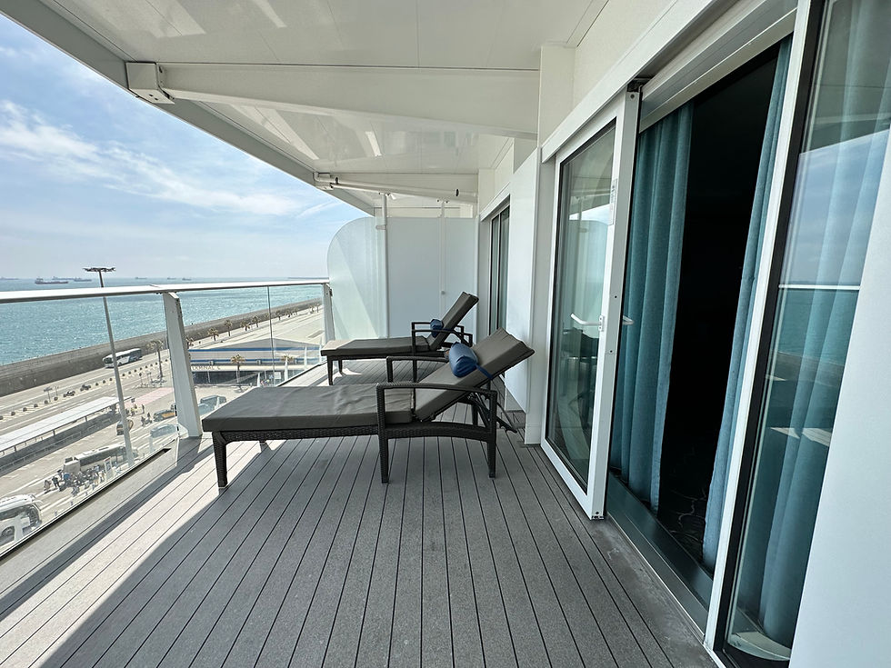Extra large balcony