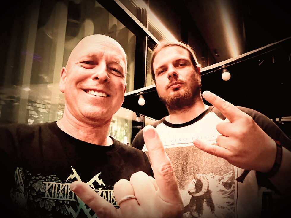 Yours truly and Linas Petrauskas