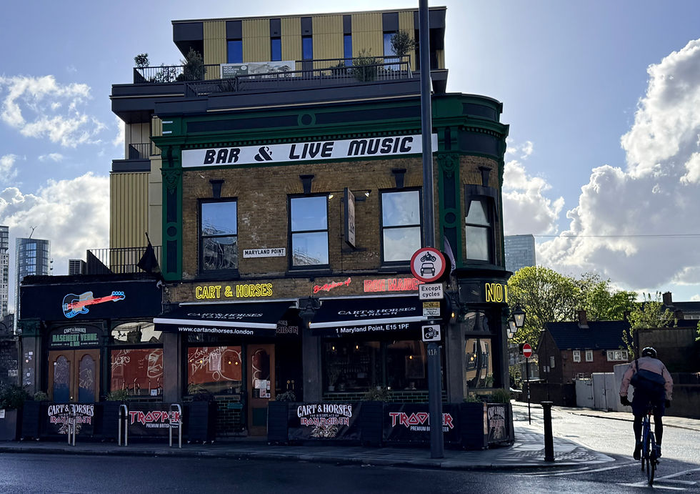 An outside picture of the Cart and Horse pub in Stockport