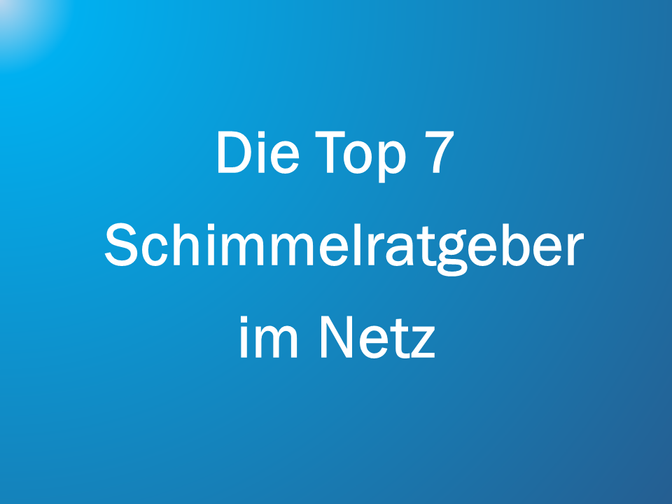 Die Top 7 Schimmelratgeber im Netz