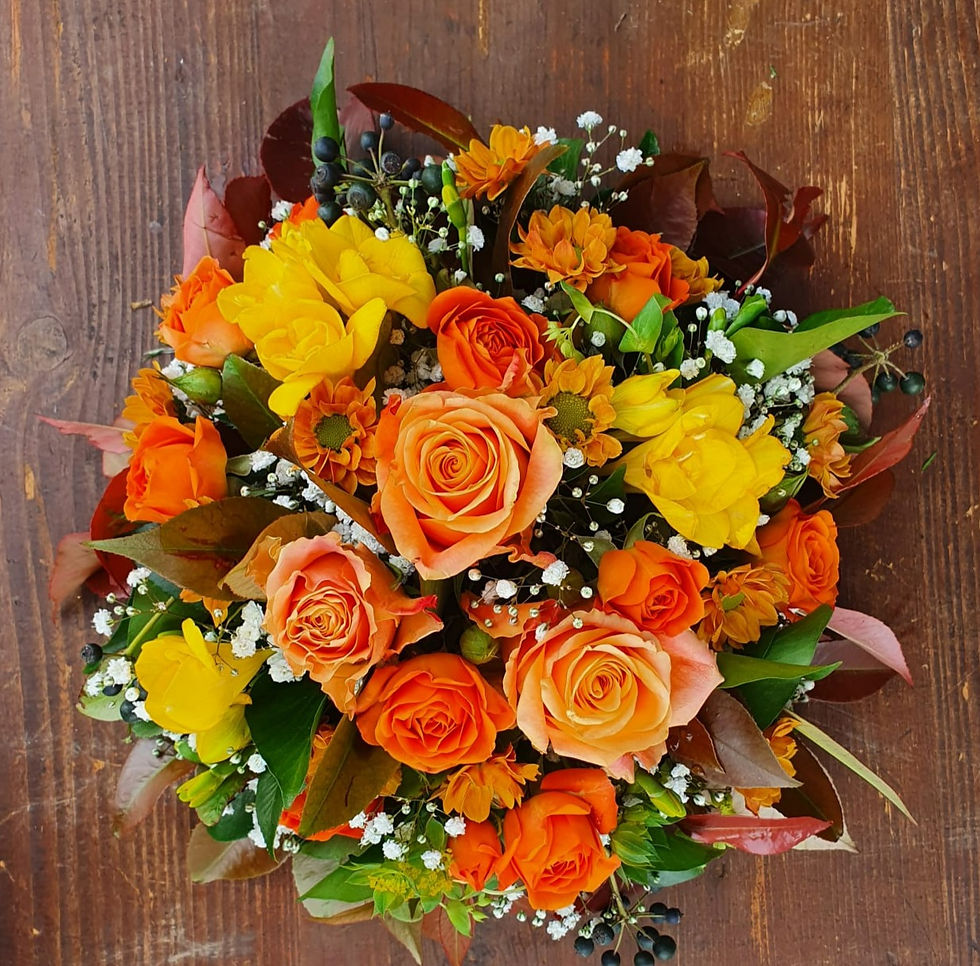 Gesteck klein Orange