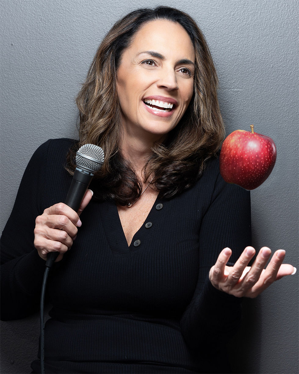 Portrait of Lisa Roddavis, stand-up comedian, smiling