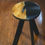 Thumbnail: Midnight Tide End Table - Onyx Black & Teal with Maple Hardwood (15"Round)