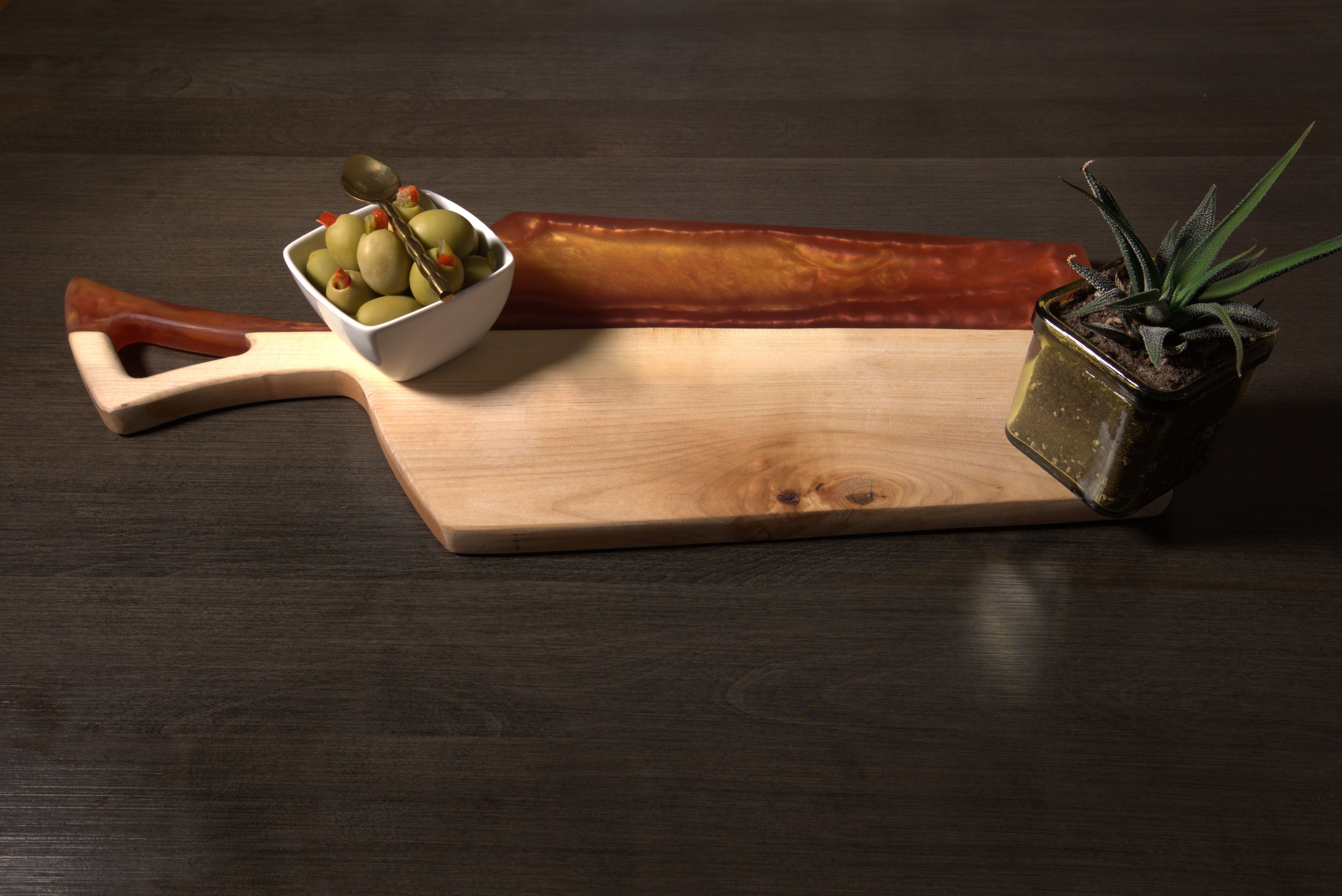 Molten Maple - Maple & Copper Chef’s Charcuterie Board (22”x9.7”)