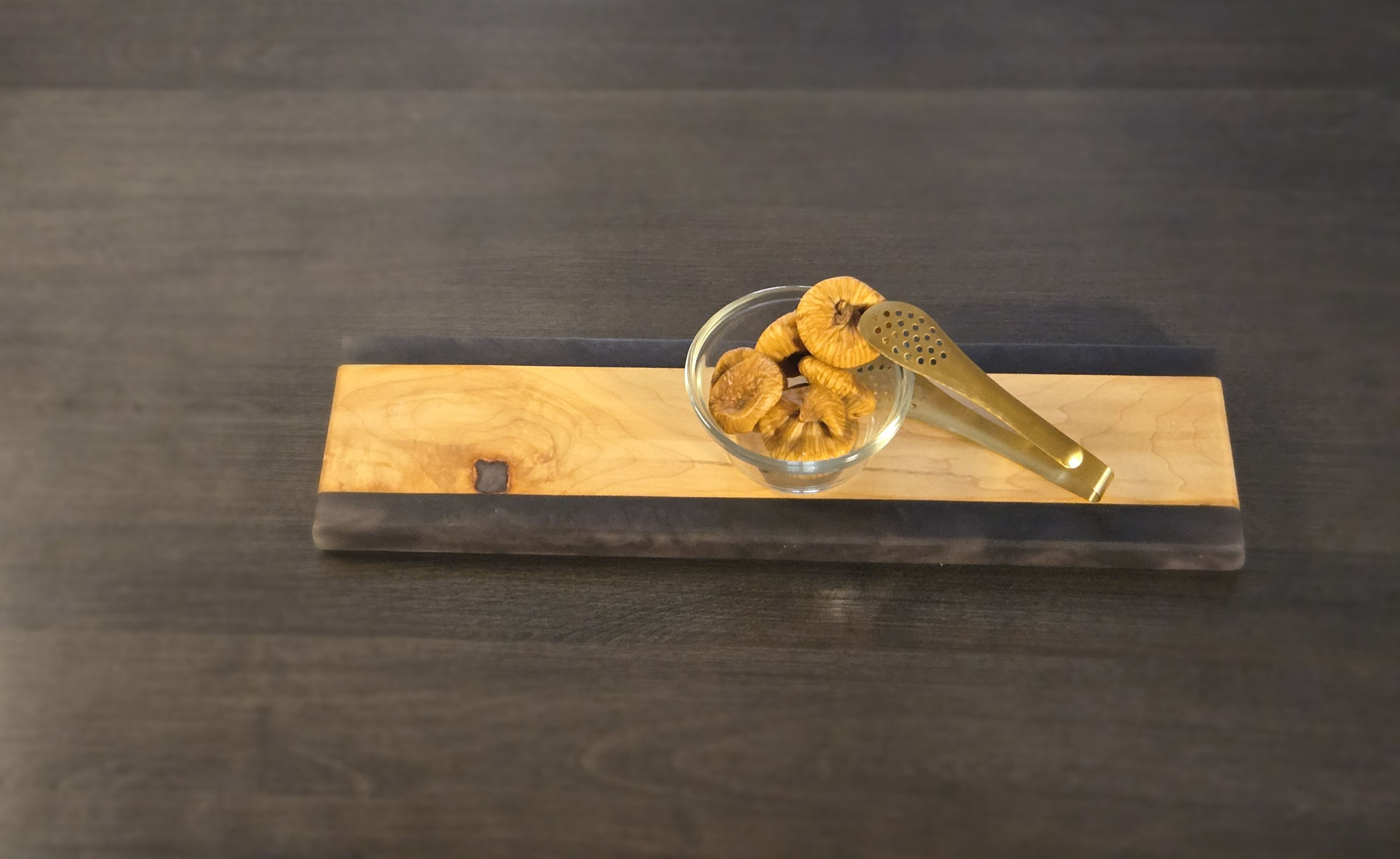 Obsidian Channel - Onyx & Satin Red with Maple Hardwood (16.5x2.5)