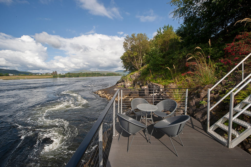 Fishing deck on shores of Loch Etive