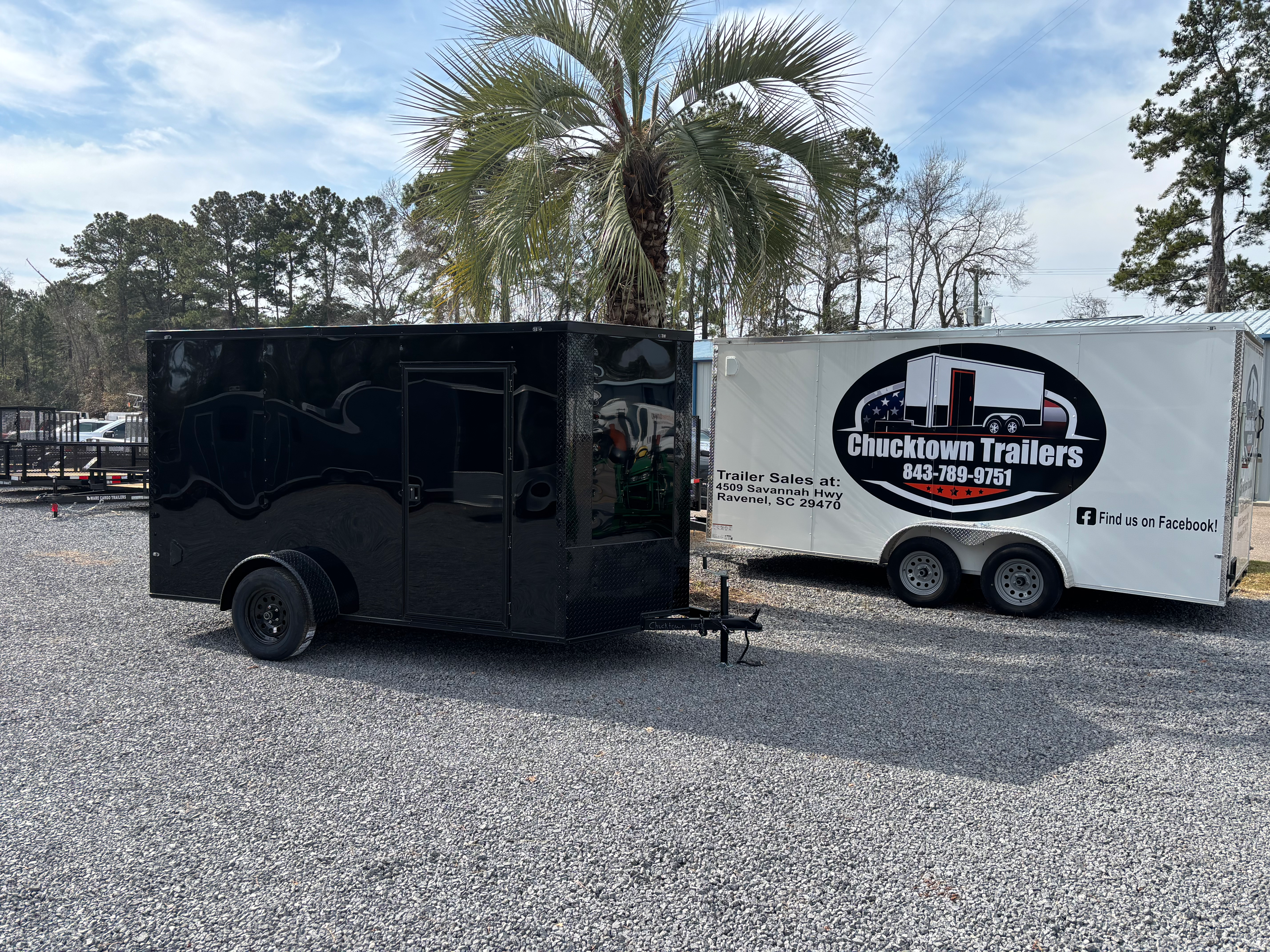 J&C 6x12 Blackout Enclosed Trailer