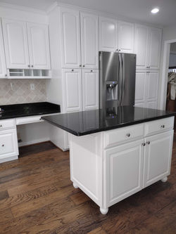 Charles Graves Painting Company did a beautiful job painting these cabinets in Ashburn, VA