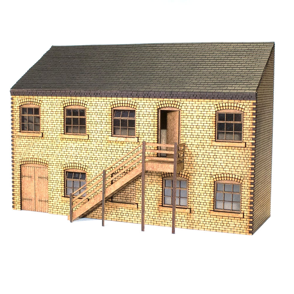 MK Models Gladstone Mill Low Relief Industrial Building Model Kit