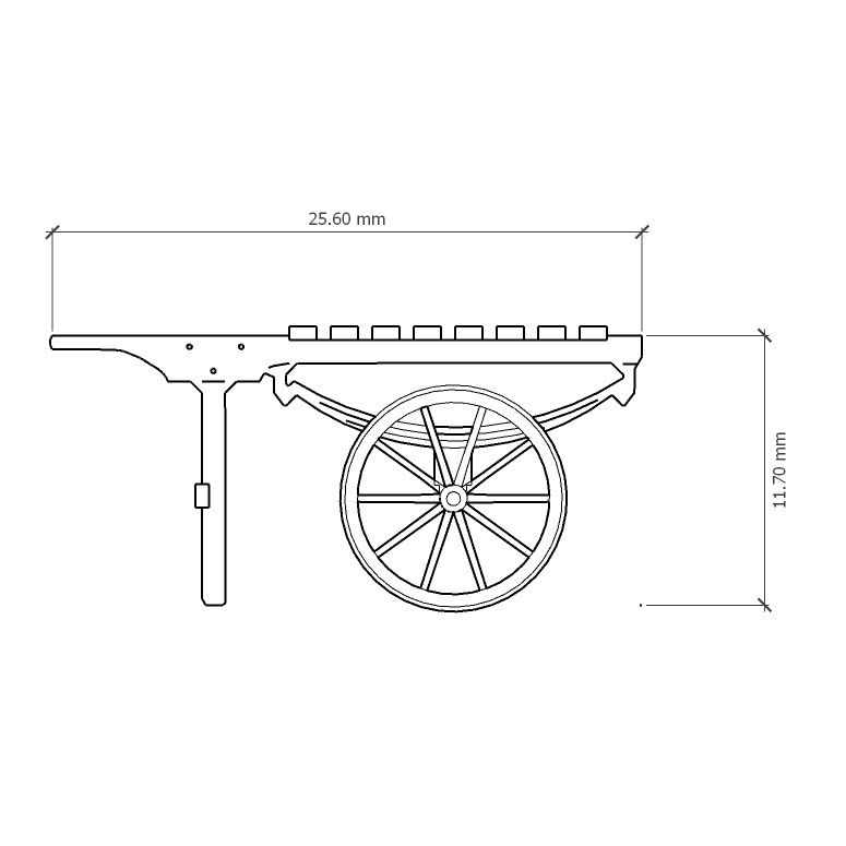 MK Models station platform hand cart