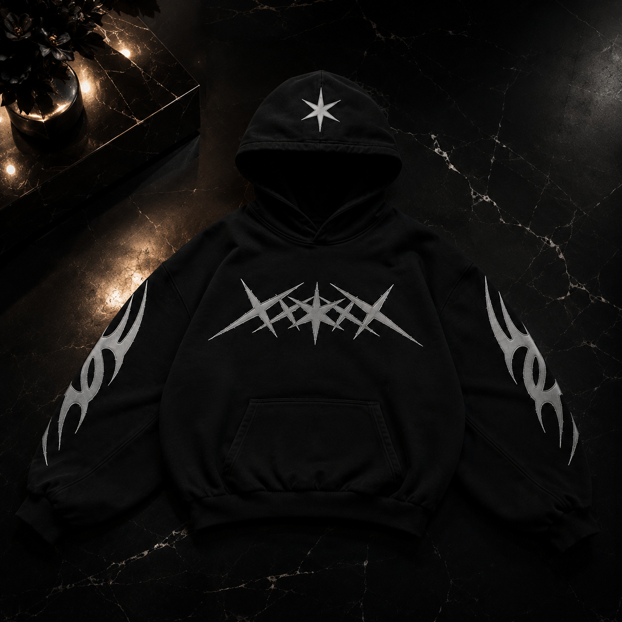 Embroidered Streetwear Hoodie