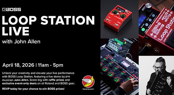 BOSS Roland Day Live Looping Event At Bananas At Large