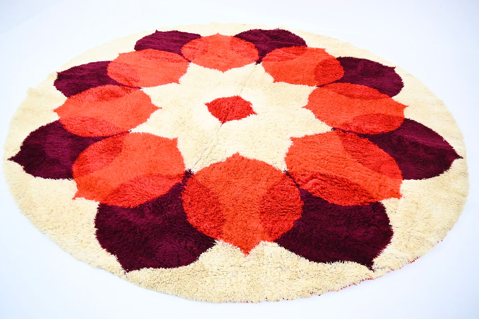 Thumbnail: Patterned carpet by Hojer Eksport Wilton, 1970s
