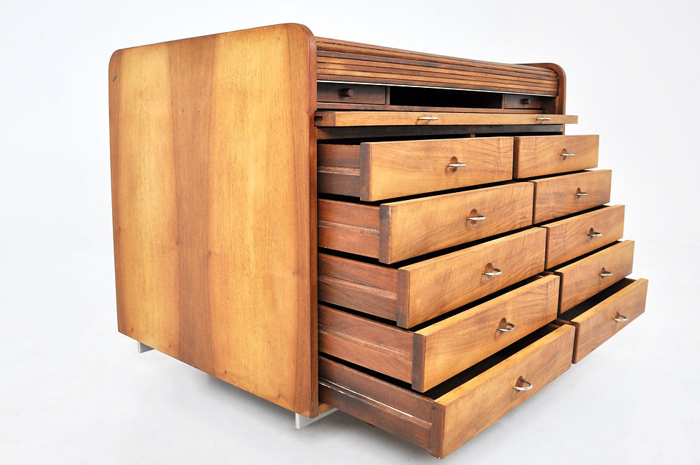 Thumbnail: "804" Rolltop Desk by Gianfranco Frattini for Bernini, 1960s