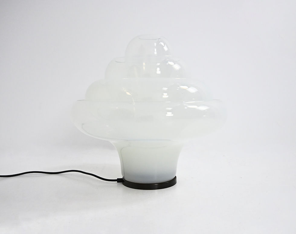 Thumbnail: LT 305 Lotus Table Lamp by Carlo Nason for Mazzega, 1960s