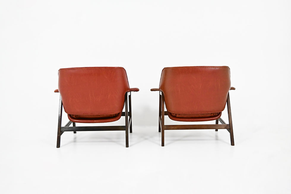 Thumbnail: Armchairs "849" by Gianfranco Frattini for Cassina, 1950s, set of 2