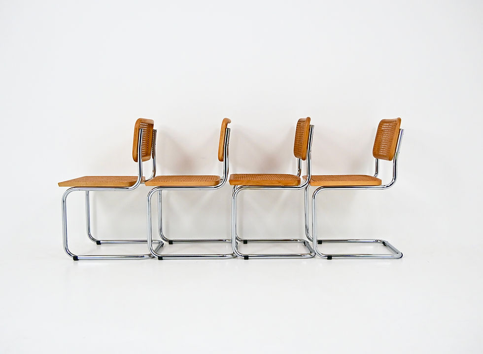 Thumbnail: Dining Chairs Style B32 By Marcel Breuer, set of 4