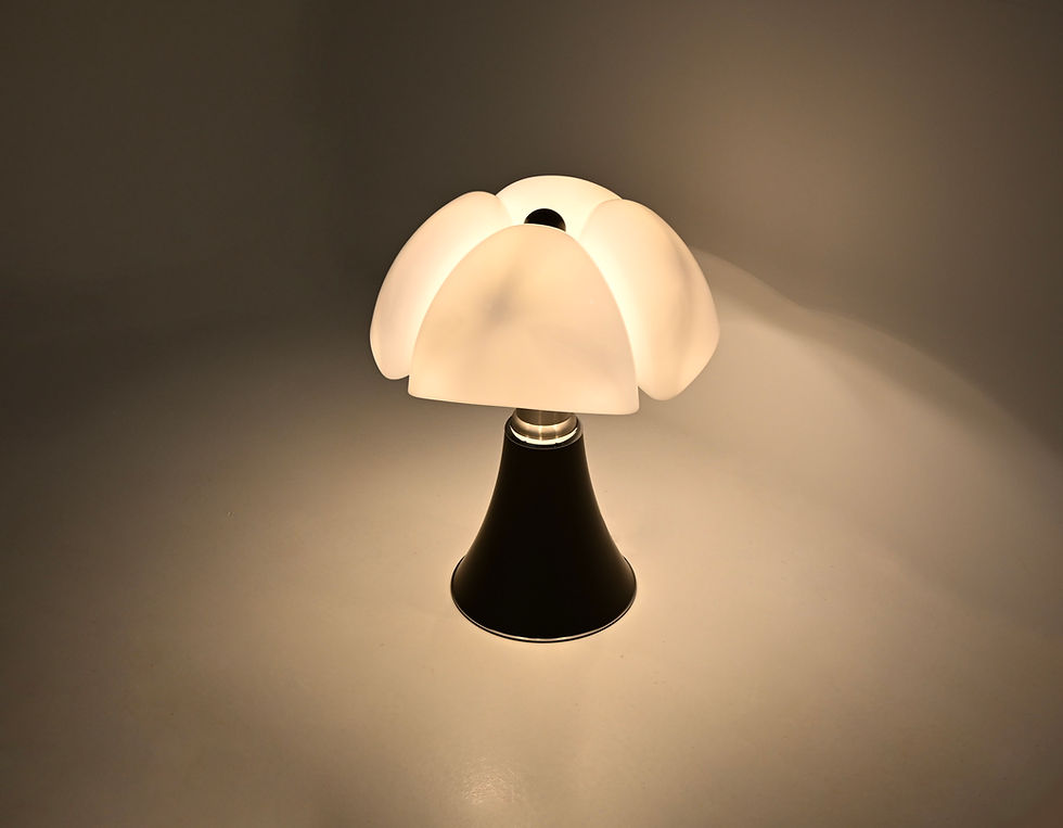 Thumbnail: Black Pipistrello Table Lamp by Gae Aulenti for Martinelli Luce