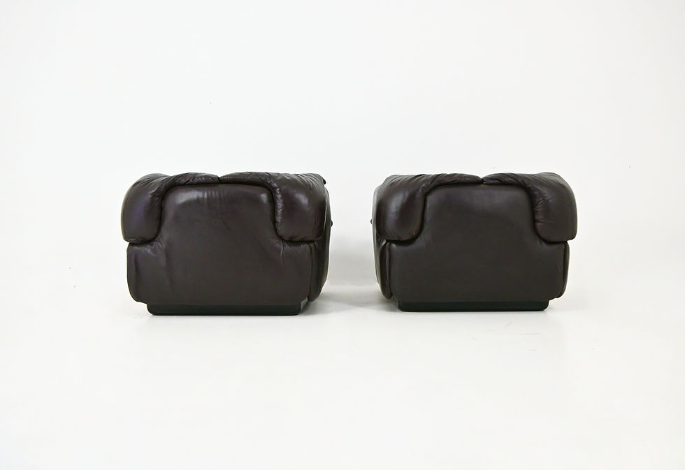 Thumbnail: Confidential Lounge chairs by Alberto Rosselli for Saporiti Italia, 1970s,