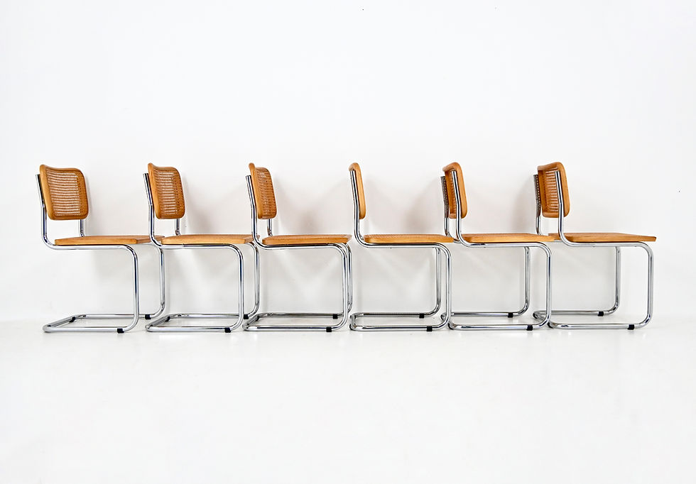 Thumbnail: Dining Chairs Style B32 By Marcel Breuer, set of 6