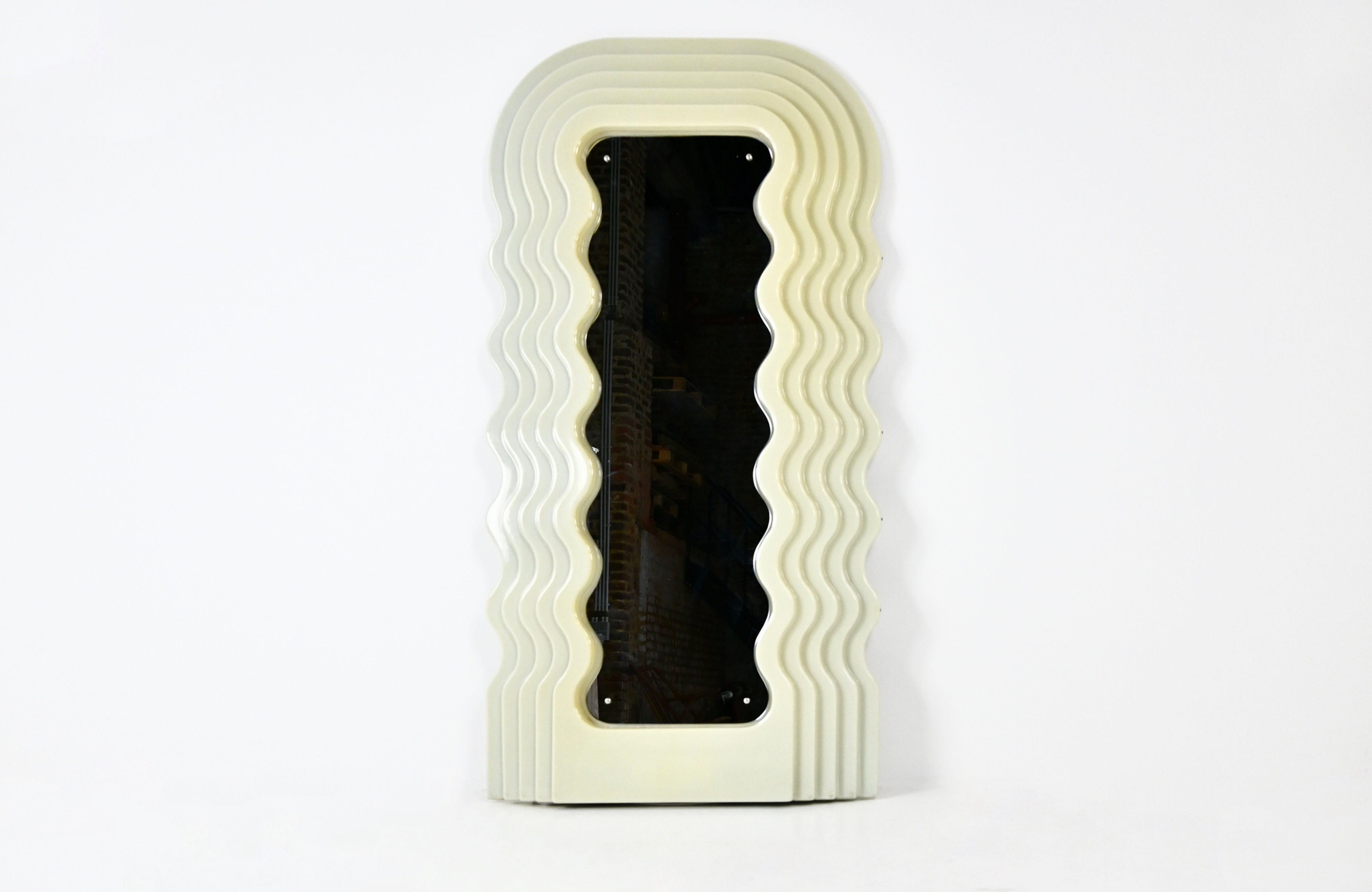 Mirror "Ultrafragola" by Ettore Sottsass for Poltronova, 1970s, 1st Edi