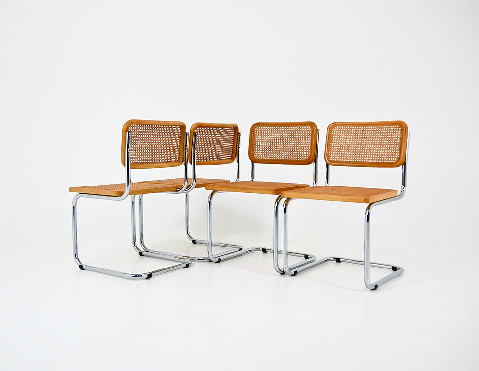 Thumbnail: Dining Chairs Style B32 By Marcel Breuer, set of 4