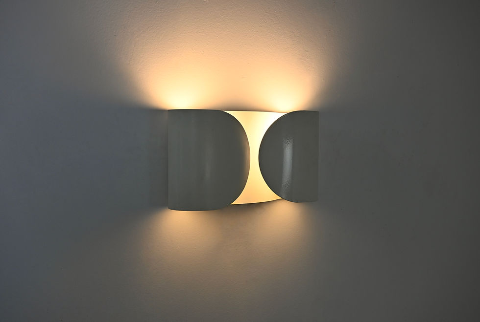 Thumbnail: White Foglio Wall lamp by Afra & Tobia Scarpa for Flos, 1960s