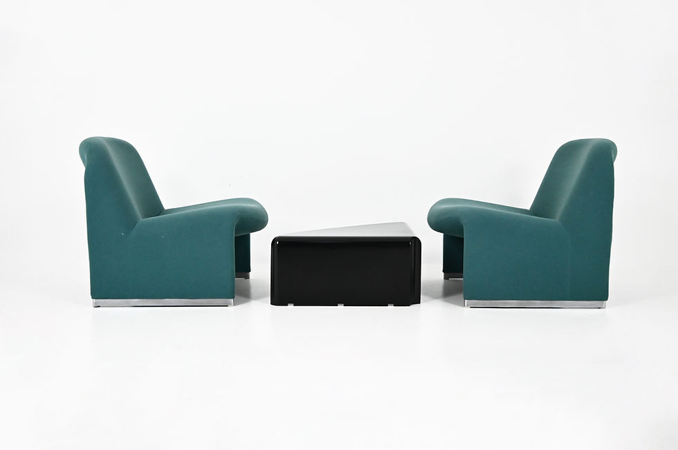 Thumbnail: Alky Chairs + Table by Giancarlo Piretti for Anonima Castelli, 1970s,