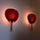 Thumbnail: Pair of Uchiwa wall lamps by Ingo Maurer for Design M, 1970s