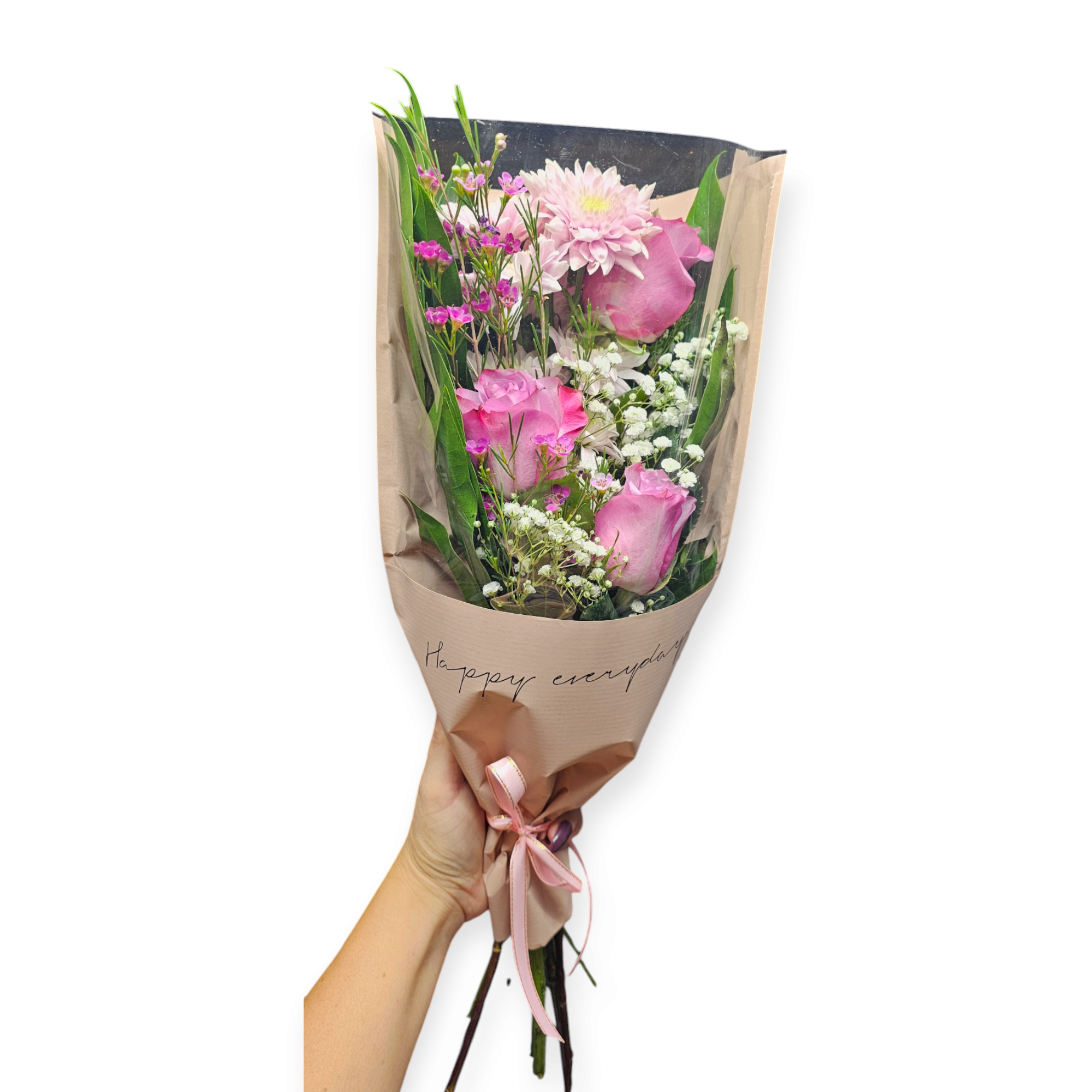 Hand tied flowers arrangement