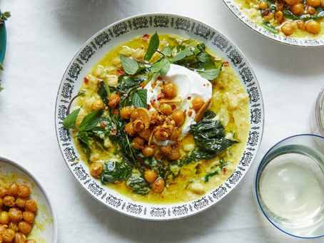 Chick Peas Soup with Mustard and Chili