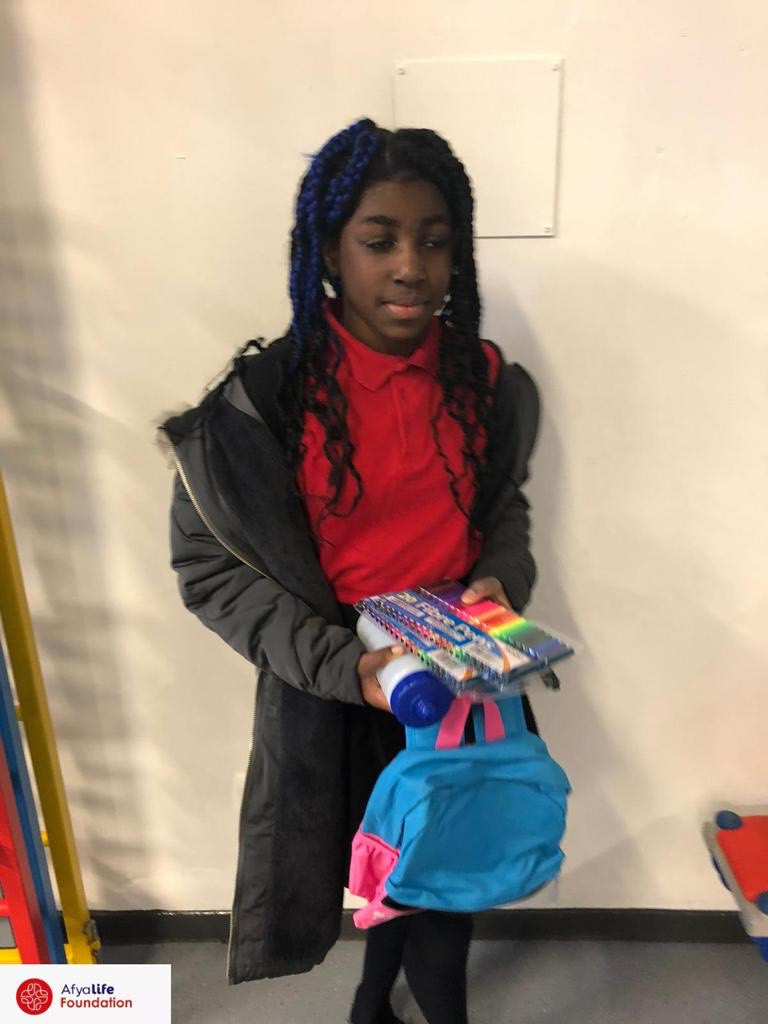 Afya Life Foundation Back-Pack intervention programme at Co-op Academy Broadhurst, Manchester
