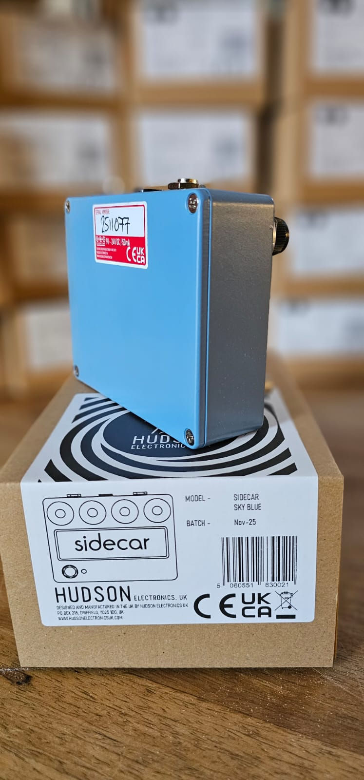 Thumbnail: Hudson Electronics -  Sidecar Germanium Overdrive (Ltd Pelham Blue Edition)