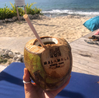 coconuts on a beach in fiji