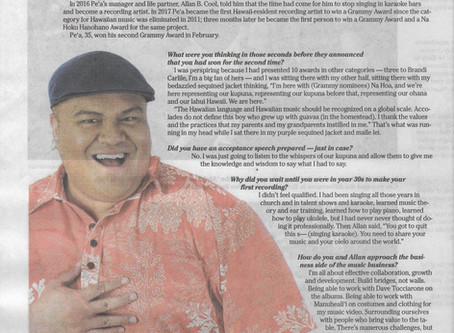 On the Scene with 2-time Grammy Award-winner Kalani Pe‘a