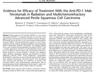 Evidence for Efficacy of Treatment With the Anti-PD-1 Mab Nivolumab in Radiation and Multichemorefra