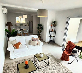 salon et cuisine home staging allan