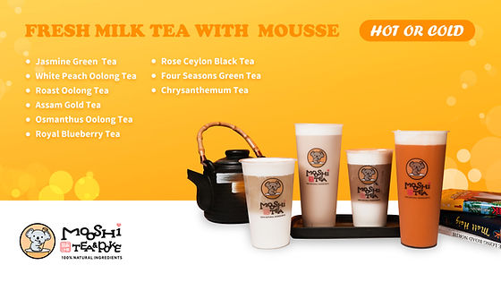 Fresh Milk Tea with Mousse