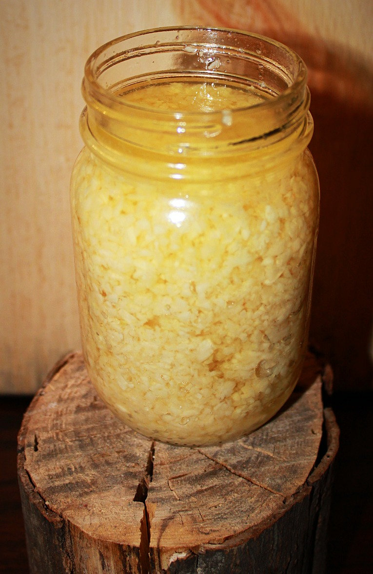 Minced Garlic In Olive Oil 250 Ml Jar Gully Ridge Farms