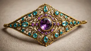 Vintage Gemstone Hair Accessories for Today's Brides