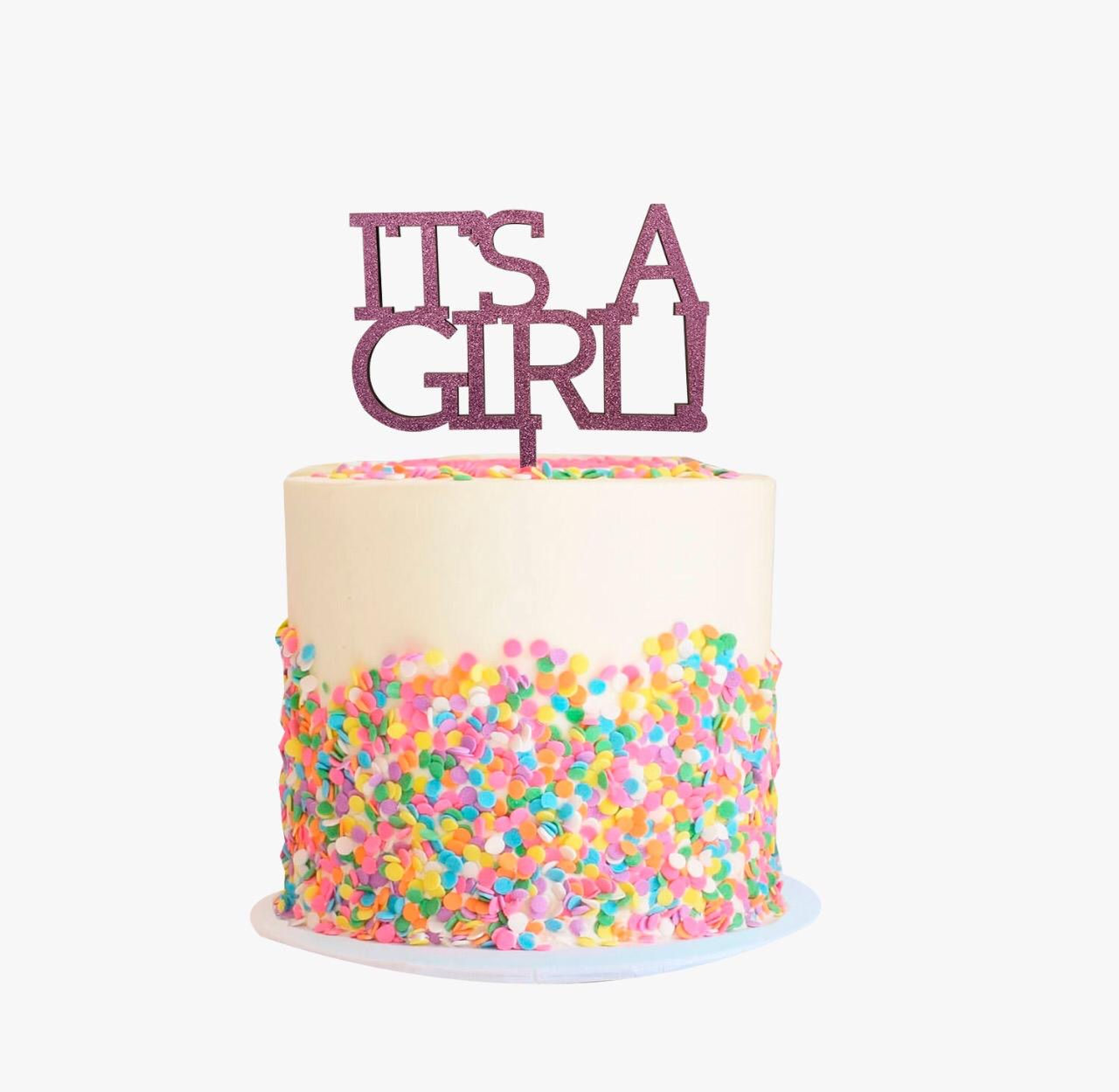 Cake topper "It´s a girl"