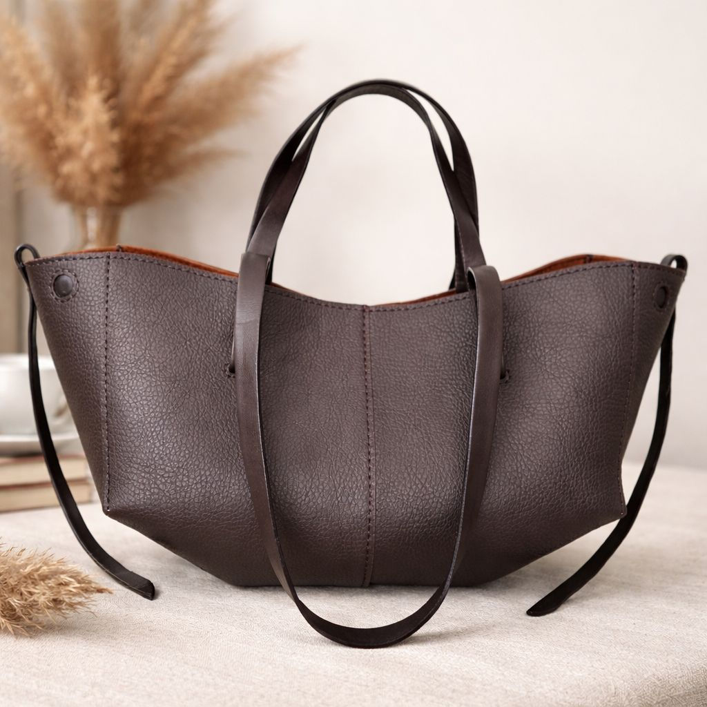Inspired by POLENE leather tote bag