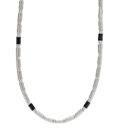 FOSSIL - Collier en Acier inoxydable, 	Pierre gemme