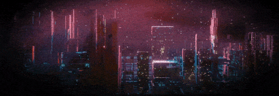 cyberpunk city backdrop